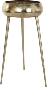 Blumentopf Home ESPRIT Gold Aluminium Moderne 35,5 X 35,5 X 77 cm