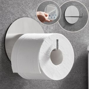 DEKAZIA® Toilettenpapierhalter ohne Bohren Edelstahl gebürstet | Klopapierhalter ohne Bohren | Klorollenhalter ohne Bohren Klopapierhalter WC Rollenha