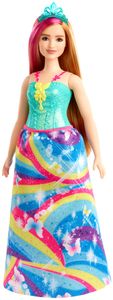 Barbie Dreamtopia Prinzessin Puppe, (rotblond und pinkfarbenes Haar), Anziehpuppe