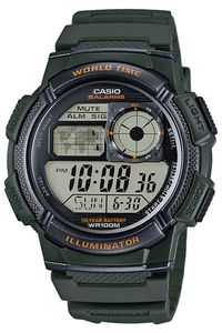 Casio Digitaluhr AE-1000W-3AVEF Digital Armbanduhr grün Casio Digitaluhr AE-1000W-3AVEF Digital Armbanduhr grün