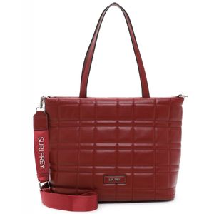 SURI FREY Umhängetasche Hilary City Shopper Wine weinrot