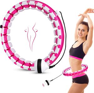 14 Knoten Einstellbar Smart Hula Hoop Bauchtrainer Massagenoppen Abnehmbar Yoga 