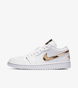 Nike Air Jordan 1 Low SE "White Metallic Gold" White/Gold, Velikost: 41