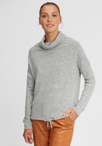 OXMO OXBelma Damen Sweatshirt Pullover Sweater mit Tube-Kragen