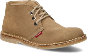 NAGABA Boots Herren Lederschuhe mit Leder-Einlegesohle, Beige, 45