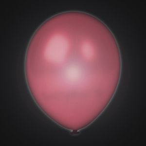 5 Luftballons mit LED, 30 cm, Fuchsia
