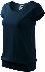 Damen trendy T-Shirt - Farbe: dunkelblau - Größe: S