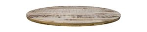 HSM Collection-Ovale Couchtischplatte Portland-130x80x5-Natur-Mango