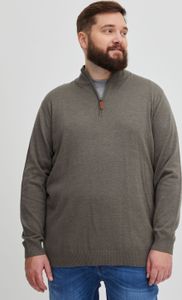 BLEND BHRobin BT Robin Strickpullover Herren Big & Tall Feinstrickpullover Pullover Große Größen bis 6xl mit Stehkragen und Reißverschluss