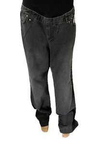 Umstandshose 50-21050 Collection Linique grau Jeans mit Muster - Größe 36