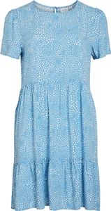 VILA Kurzarm Blusenkleid VIPAYA Größe: 34