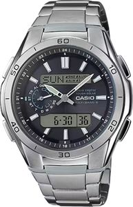 Pánské hodinky Casio se solárním a rádiovým systémem a titanovým náramkem WVA-M650TD-1AER