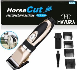 Extrémně tichý zastřihovač koní HorseCut s dobíjecí baterií, praktický a lehký zastřihovač koňské srsti