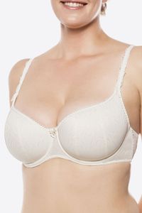 Ulla | Tief dekolletierter BH Maxima Cup D-I - Weiß / 80G | Shapewear & Mieder