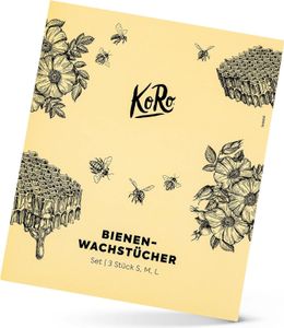 KoRo | Bienenwachstücher 3 Stück