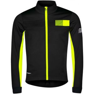 Bunda Force Frost Softshell - pánské, černo-žlutá fluo - Velikost L