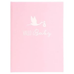 Goldbuch Babytagebuch Storch rosa 21x28 cm 44 illustrierte Seiten