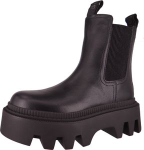 Buffalo Damen Elegante Stiefelette Flora Chelsea Lo Vegan 1622356 Schwarz