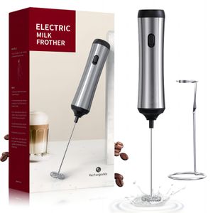 Milchaufschäumer Elektrisch USB Wiederaufladbar Milchshake Mixer Milchaufschäumer Stab Mini Frother mit Ständer Handaufschäumer Silber Milchaufschäumer Elektrisch USB Wiederaufladbar Milchshake Mixer Milchaufschäumer Stab Mini Frother mit Ständer Handaufschäumer Silber