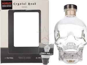 Crystal Head Vodka mit Glasstopper 40,00 %  0,70 lt.