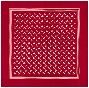 Tobeni 548 Damen Herren Nickituch Kopftuch Bandana Halstuch Baumwolle Uni, Farbe:Triple-Point Rot, Grösse:54 cm x 54 cm