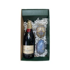 Geschenkbox Champagner Moët & Chandon Impériale - Grün - 1 Brut - Fabergé-Eier (Zufallsmuster) LE PETIT DUC