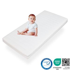 Kindermatratze 90x200, CertiPUR zertifiziert, Kinder Baby Matratze 90x200, waschbarer Bezug mit Anti-Pilling Ausrüstung für Kinderbett, Höhe ca. 11cm, Made in Germany