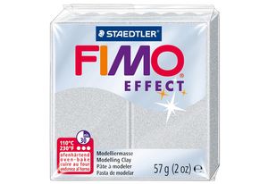 FIMO EFFECT Modelliermasse ofenhärtend metallic silber