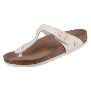 Birkenstock Gizeh Damen Zehensteg in Beige, Größe 38