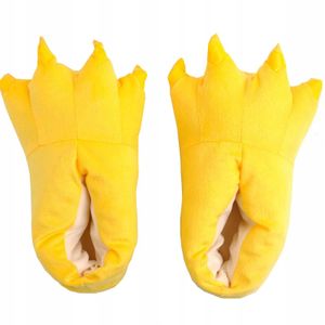 Zolta Plüsch Hausschuhe für Damen - Pantoffelnmit Tiere - Flauschige kuschel Slippers - Lustige warme Puschen für Winter - Gelb - 35-40