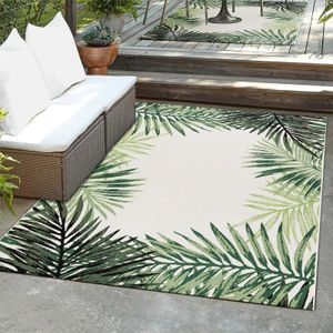 Interiérový a exteriérový koberec Palm Robustná plochá väzba a moderný dizajn Cycas 160x230 cm