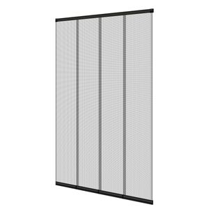 ECD Germany Insektenschutz Lamellenvorhang für Türen, 100x220 cm, Schwarz