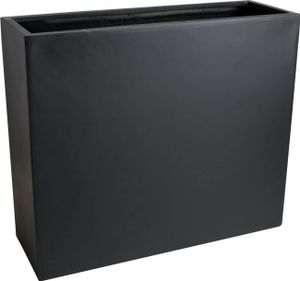 VIVANNO Pflanzkübel Raumteiler Fiberglas "Elemento", Anthrazit 88x30x75 cm