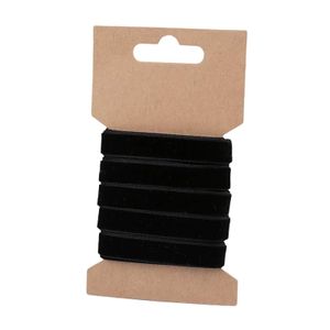 Samtband Zierband 3m Borte Dekoband Stoffband glänzend 9mm breit Farbwahl, Farbe:schwarz