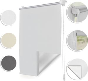 Thermo-Rollo Klemmfix ohne Bohren Verdunkelungsrollo mit Montageschiene Hitzeschutzrollo Sichtschutz Weiß,60 cm x 150 cm (B x L) Thermo-Rollo Klemmfix ohne Bohren Verdunkelungsrollo mit Montageschiene Hitzeschutzrollo Sichtschutz Weiß,60 cm x 150 cm (B x L)