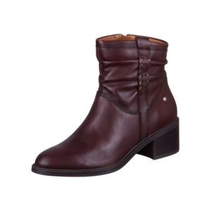 Pikolinos Damen Stiefelette Leder geraffter Schaft Blockabsatz Bacarot W2D-8891, Größe:42 EU, Farbe:Braun