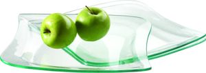 Mäser 922264 La Musica Platzteller, Glas, 29x28cm, klar (3er Pack)