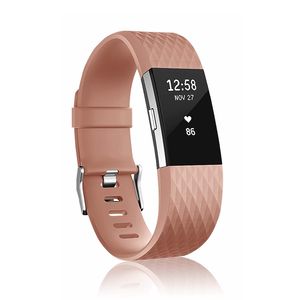 Fitbit Charge 2 Silicone Diamond (Large) remienok, Brown