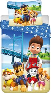 Obojstranná detská posteľná bielizeň Nickelodeon Paw Patrol Raider Chase Marshall Skye Rubble Dogs Adventure Bay 100% bavlna