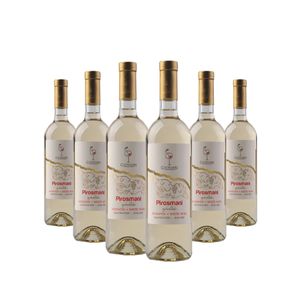 Víno Pirosmani od Georgian Production, bílé víno, polosuché, vyrobeno v Gruzii