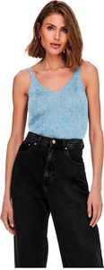 Only Lina ärmelloses T-shirt Blau S Frau Blau S