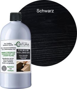 Contura 500ml. Holzbeize Wasserbeize Möbel Farbe - Schwarz / Ebenholz