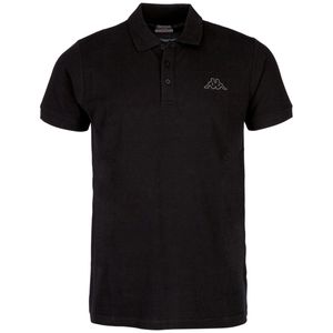 Kappa Uni Polo Shirt Damen Herren 303173 schwarz, Bekleidungsgröße:5XL