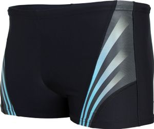 Aquarti Herren Kurze Badehose mit Streifen, Farbe: Schwarz / Blau, Größe: XL