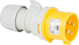 PCE CEE 16 A/110 V 4P Plug - male - yellow Gelb - IP44