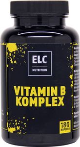 ELC Nutrition Vitamin B Komplex 180 Kapseln | L-Argenin | Kreatin |  Nahrungsergänzungsmittel | Supplements