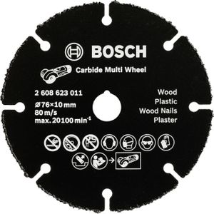 Trennscheibe Hartmetall Multi Wheel Ø 76mm Bosch Akku-Winkelschleifer