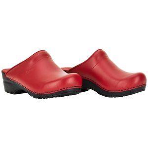 Sanita Original-Sonja Pu Open Clog Red Gr.38