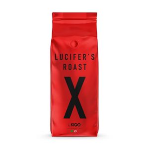 LUCIFER'S ROAST XTREME 500g Espresso by KIQO aus Italien - extrem starker Kaffee - 100% Robusta (ganze Bohnen XTREME, 500g)