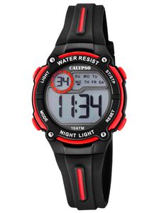 Calypso Kinderuhr Digital Teenager K6068/6 schwarz rot